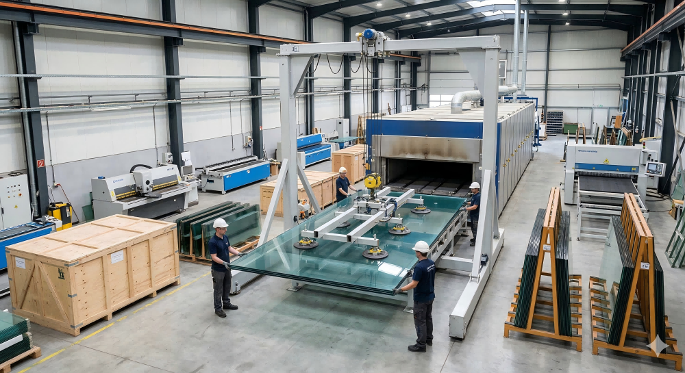 12mm Tempered Glass Production